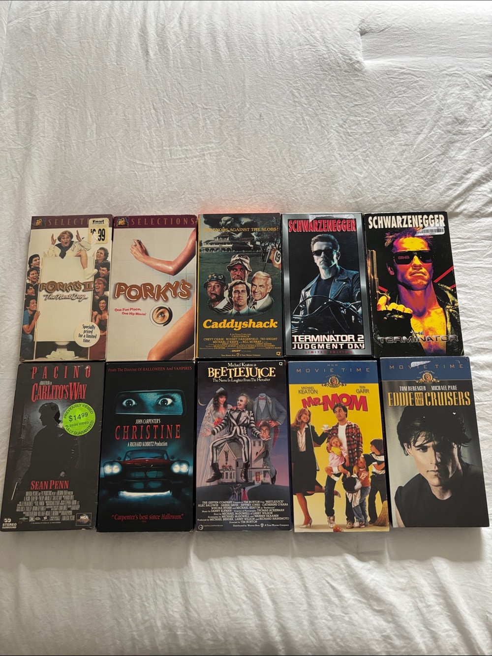 Vintage VHS Movie Lot - Classic Titles with Colorful Covers